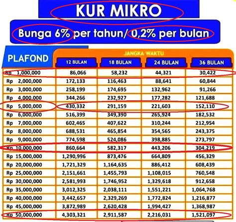 Simulasi Tabel Kur Bni Bunga Rendah Dan Cicilan Ringan Pinjaman