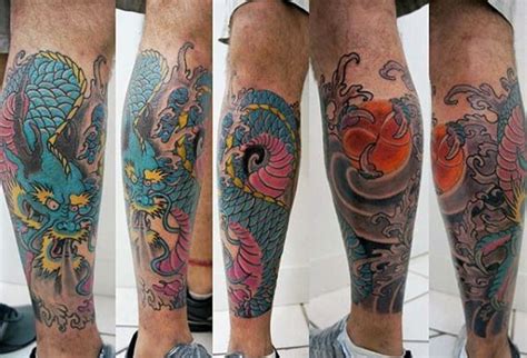 Dragon Leg Tattoo Designs For Men Masculine Ink Ideas