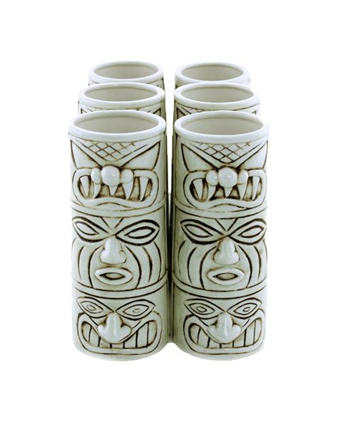 Buy Barware Ceramic Tiki Mug Totem White Pack Of 6 Online (Low Prices) from Dan Murphy's