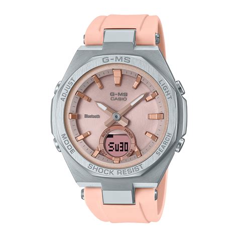 Reloj Baby G Msg B A Resina Acero Mujer Plateado Btime