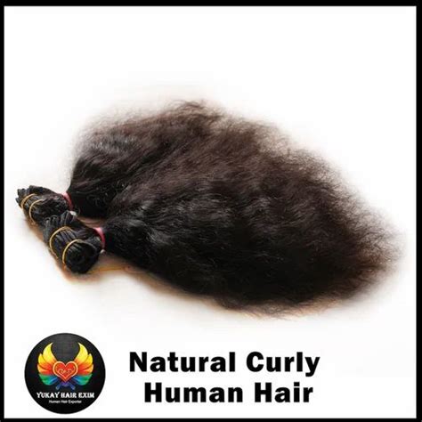 Yukay Hairs 8a And 9a Natural Curly Human Hair Pack Size 100gm At Rs