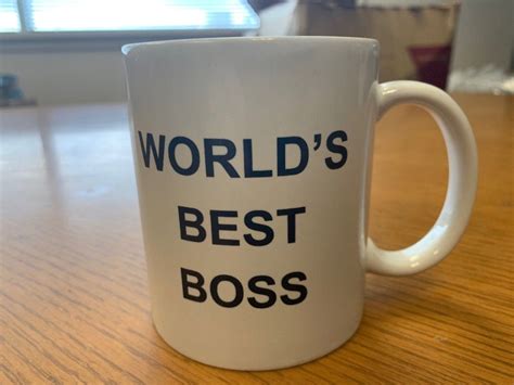 The Office Dunder Mifflin World S Best Boss Coffee Mug Etsy