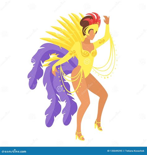 Carnival Dancer Silhouette Stock Vector Illustration Of Fair Color