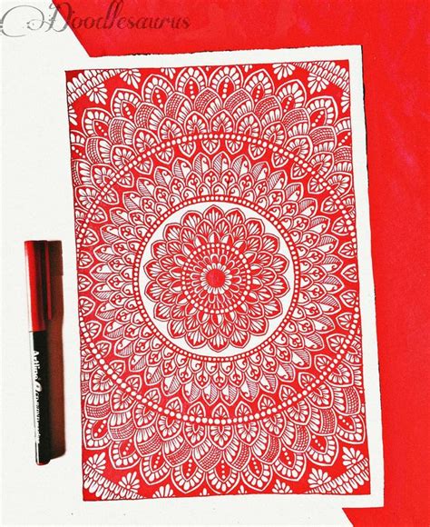 Red Mandala In 2024 Mandala Artwork Mandala Design Art Mandala Design Pattern