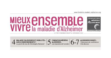 Le pouvoir dagir Fondation Médéric Alzheimer