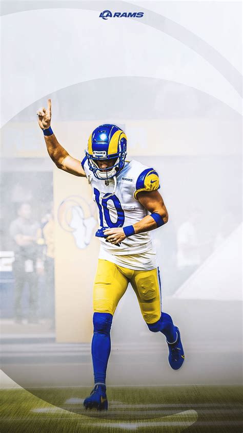 Download Cooper Kupp NFL LA Rams Number 1 Wallpaper | Wallpapers.com