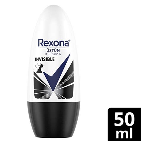 Rexona Motionsense Kadın Roll On Deodorant Invisible On Black White