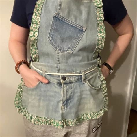 Upcycled Denim Apron Etsy