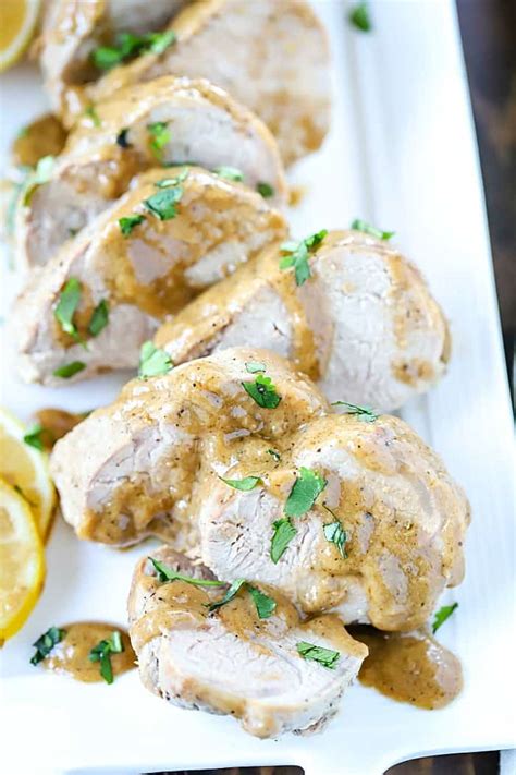 Baked Pork Tenderloin With Marinade Sauce Yummy Healthy Easy