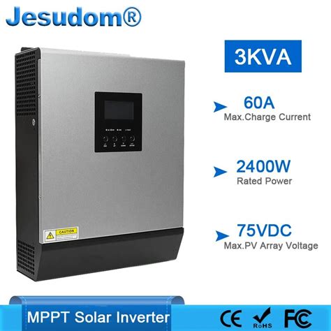 Solar Hybrid Inverter 3000va 24vdc To 230vac Built In 60a Pv Charger