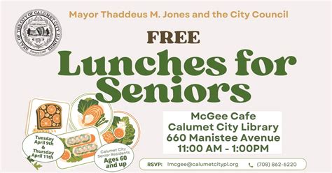 Free Lunch For Seniors Calumet City Public Library