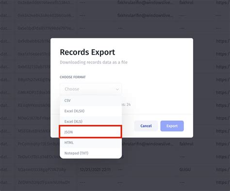 Export Firestore To CSV JSON