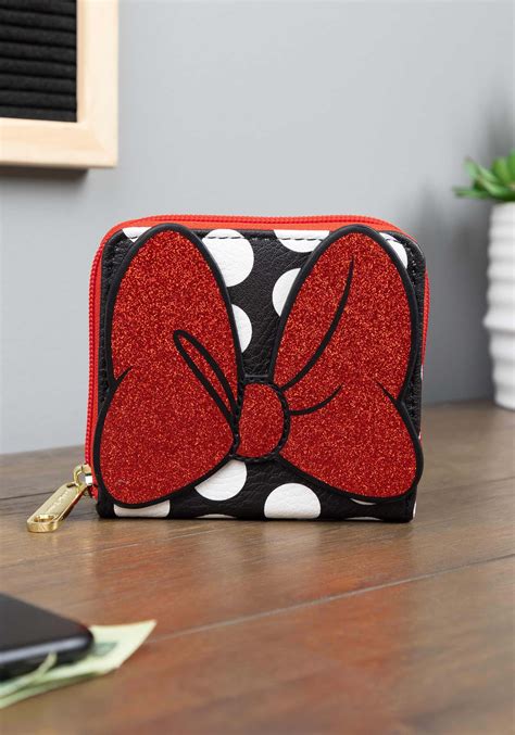 Disney Minnie Mouse Zip Around Square Wallet