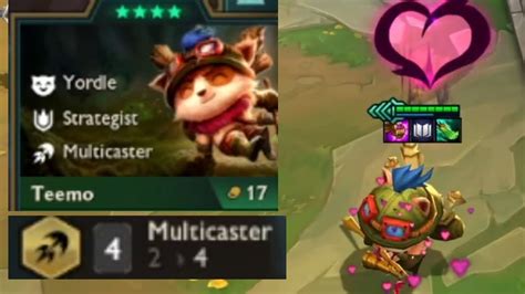 Multicaster Teemo ⭐⭐⭐⭐4 Star Tft Set 9 Youtube