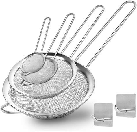 Talifoca Set Di Colini Da Cucina Setaccio A Maglia Fine Cm