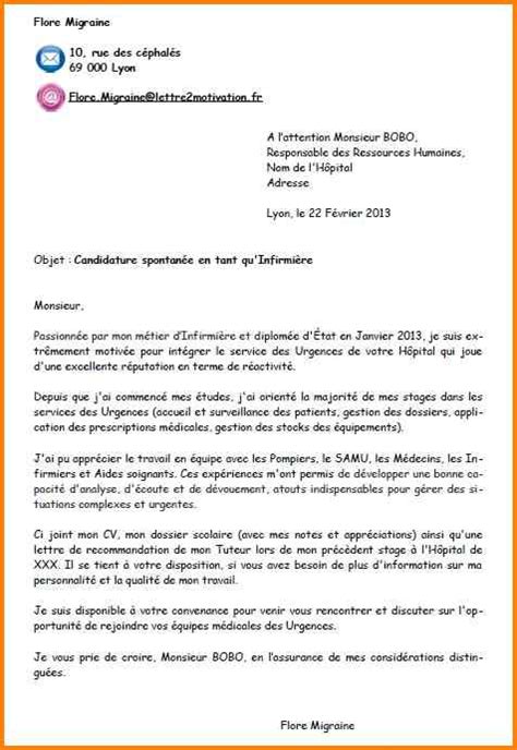 Lettre de motivation aide soignante spontanée laboite cv fr