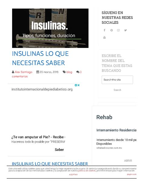 Insulinas LO QUE Necesitas Saber INSULINAS LO QUE NECESITAS SABER La