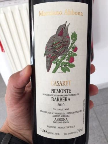 Abbona Casaret Piemonte Barbera Vivino Us