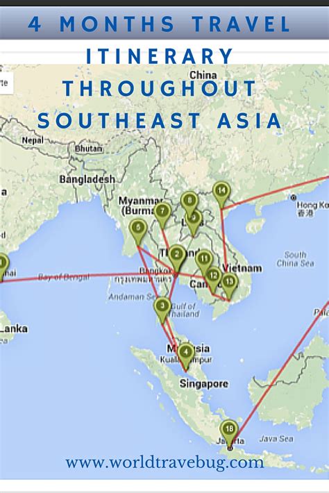 4 Months Southeast Asia Travel Itinerary - World Travel Bug