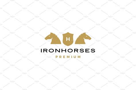 horse coat of arms logo vector icon – MasterBundles