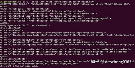 Linux Curl 命令示例 上 知乎