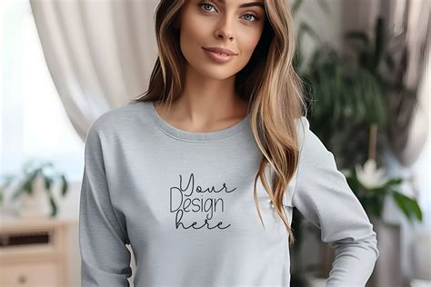 Bella Canvas Long Sleeve Mockups Graphic By Craftart Creative