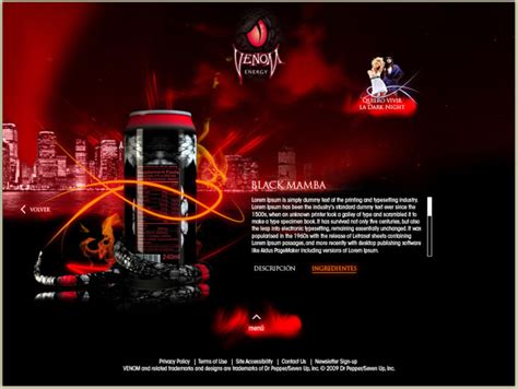 Venom energy drink | Domestika
