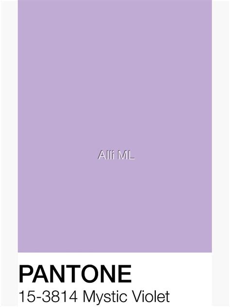 "Mystic Violet Pantone Shade " Poster for Sale by allilapps | Redbubble