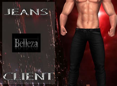 Second Life Marketplace Client Jeans Belleza Jake Black