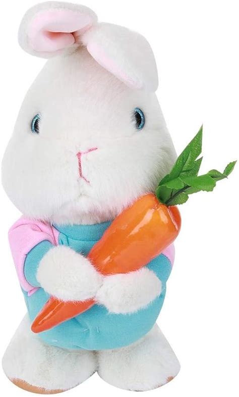 Zerodis 38cm électrique en Peluche Lapin Jouet Parler Lapin Chantant