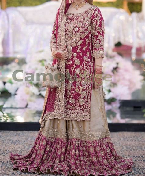 Baraat Bride Dress Inspo Pakistani Fancy Dresses Latest Bridal