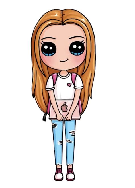 Pin By Lucero On Draw So Cute Drawing Kawaii Girl Drawings Cute Kawaii