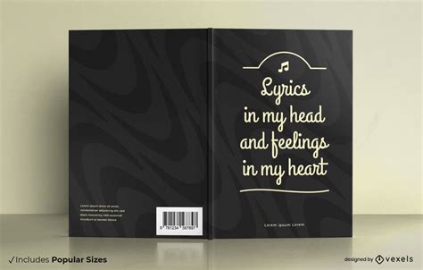 Song Lyric Book Cover Design Vector Download