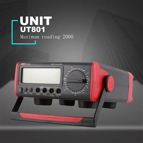 UNI T UT801 Digital Bench Type Multimeter DC AC Voltage Current Meter