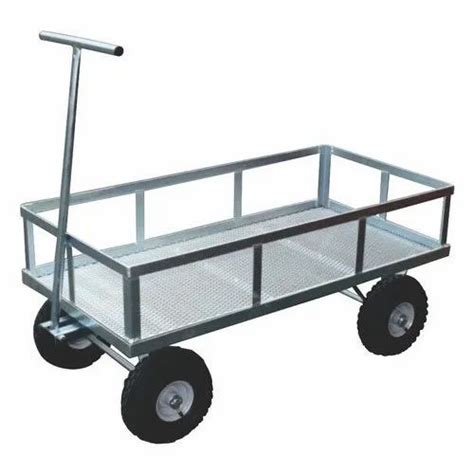 Heavy Duty Mild Steel Trolley Capacity Upto Kg For Warehouse At