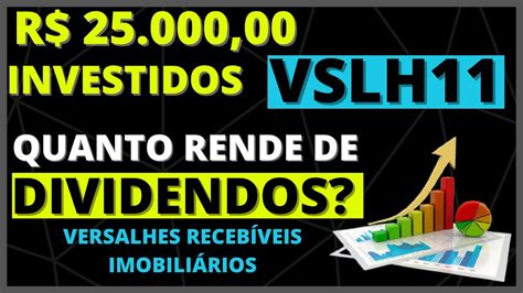 R No Vslh Quanto Rende De Dividendos Vslh Youtube