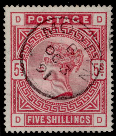 GB QV SG180 5s Rose VERY FINE USED Cat 250 CDS DD 1st4stamps