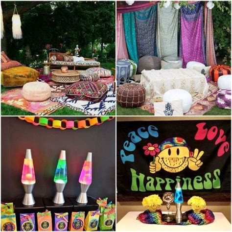 💙💚 Fiesta Hippie 💛💖 60 Ideas Flower Power ☮️🕊️ ️ Hippie Birthday