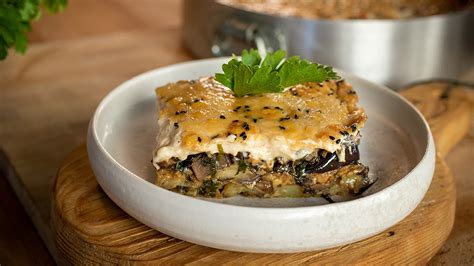 Veganes Moussaka Mit Portobello Pilzen Mit Portobello Pilzen Rezept