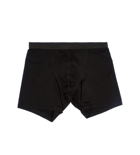 Hom Ho Boxer Long Avec Ouverture Horizontale Noir Lingerie Sipp