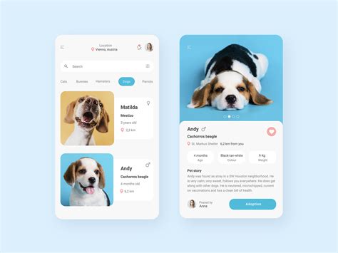 Pets Adoption App By Maria Bondarets On Dribbble