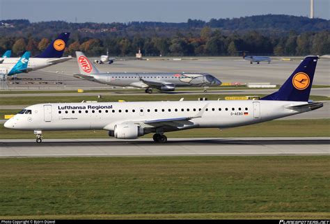 D AEBO Lufthansa Regional Embraer ERJ 195LR ERJ 190 200 LR Photo By