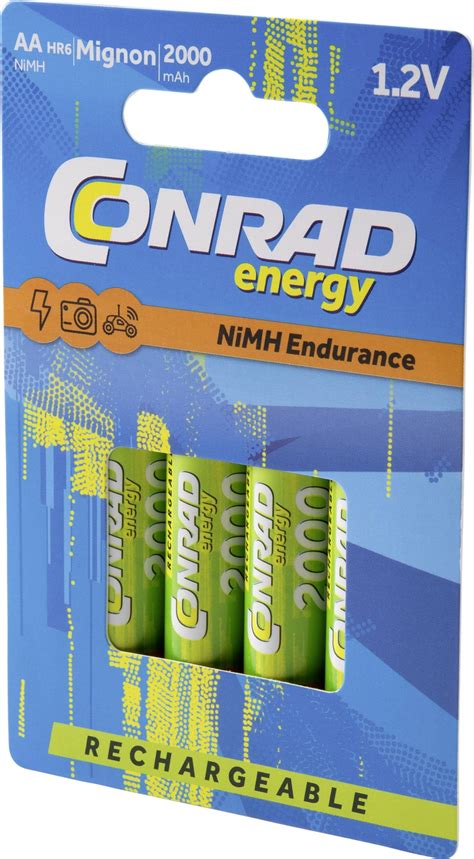 Conrad Energy Endurance HR06 AA Battery Rechargeable NiMH 2000 MAh 1