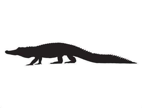 Alligator Silhouette Vector Images (over 2,700)