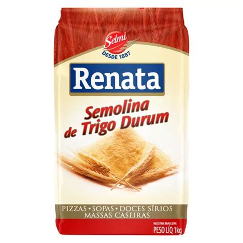 Semolina De Trigo Durum Renata Pacote 1kg MercadoLivre