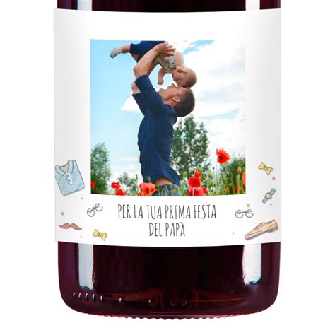 Nero d Avola Bottiglia personalizzata per la festa del papà Bottle Up