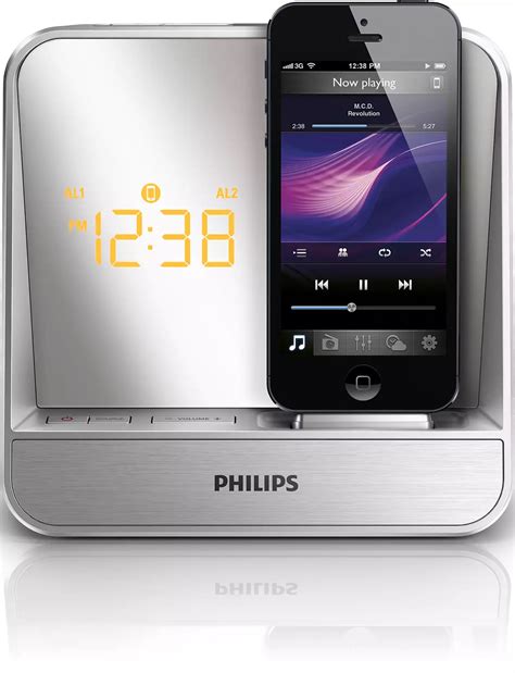 Alarm Clock Radio For Ipodiphone Aj5305d12 Philips