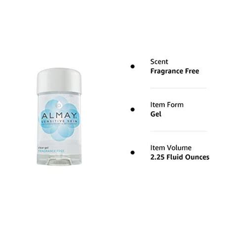 Almay Sensitive Skin Clear Gel Anti Perspirant Deodorant Fragrance