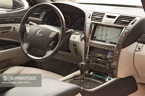 2008 Lexus LS460, VIP Auto Salon interior, close-up - SuperStock