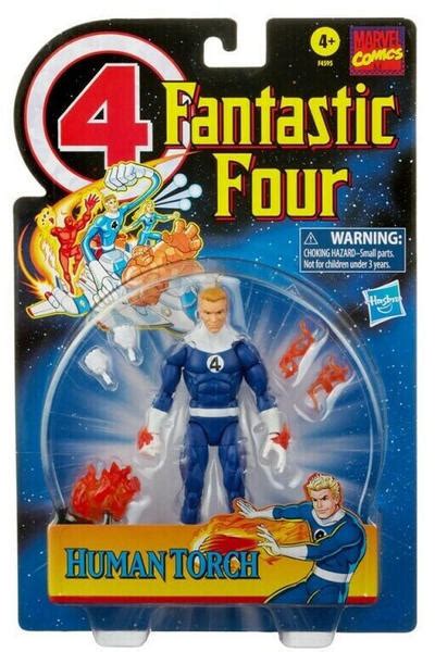 Hasbro Marvel Legends Retro Fantastic Four Human Torch Test Black